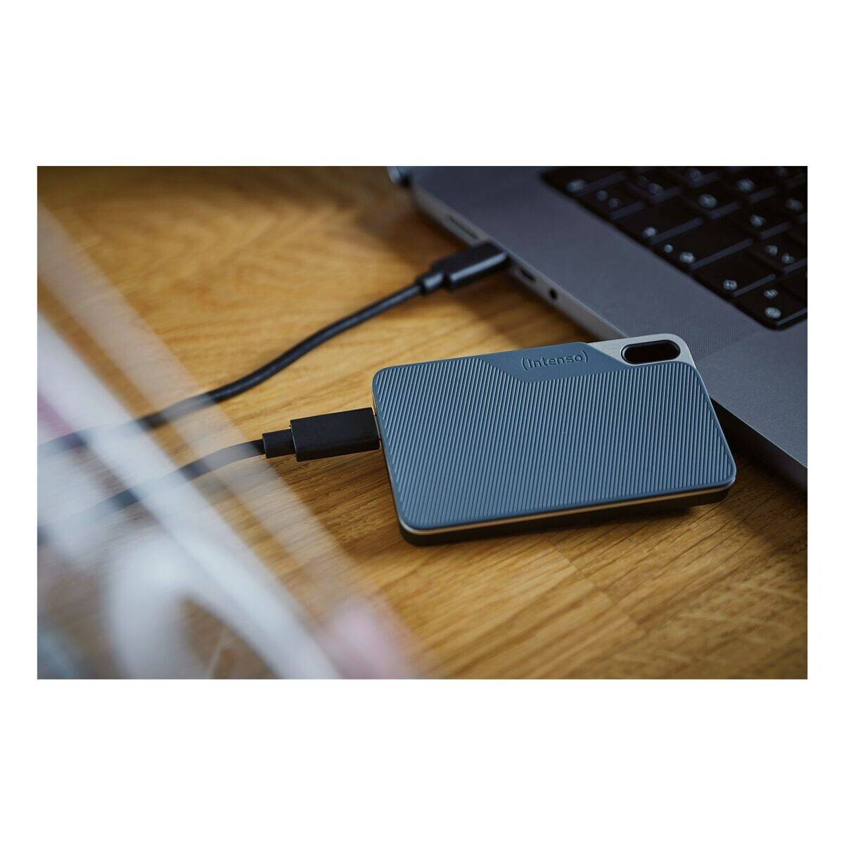 Intenso externe SSD TX100, USB 3.2, 1 TB, grau-blau
