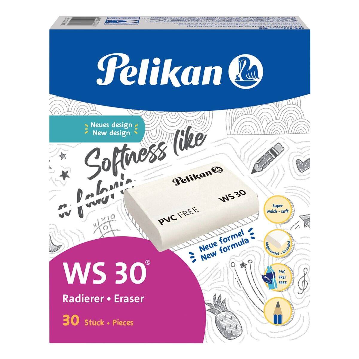 Pelikan Kunststoff - Radierer WS30