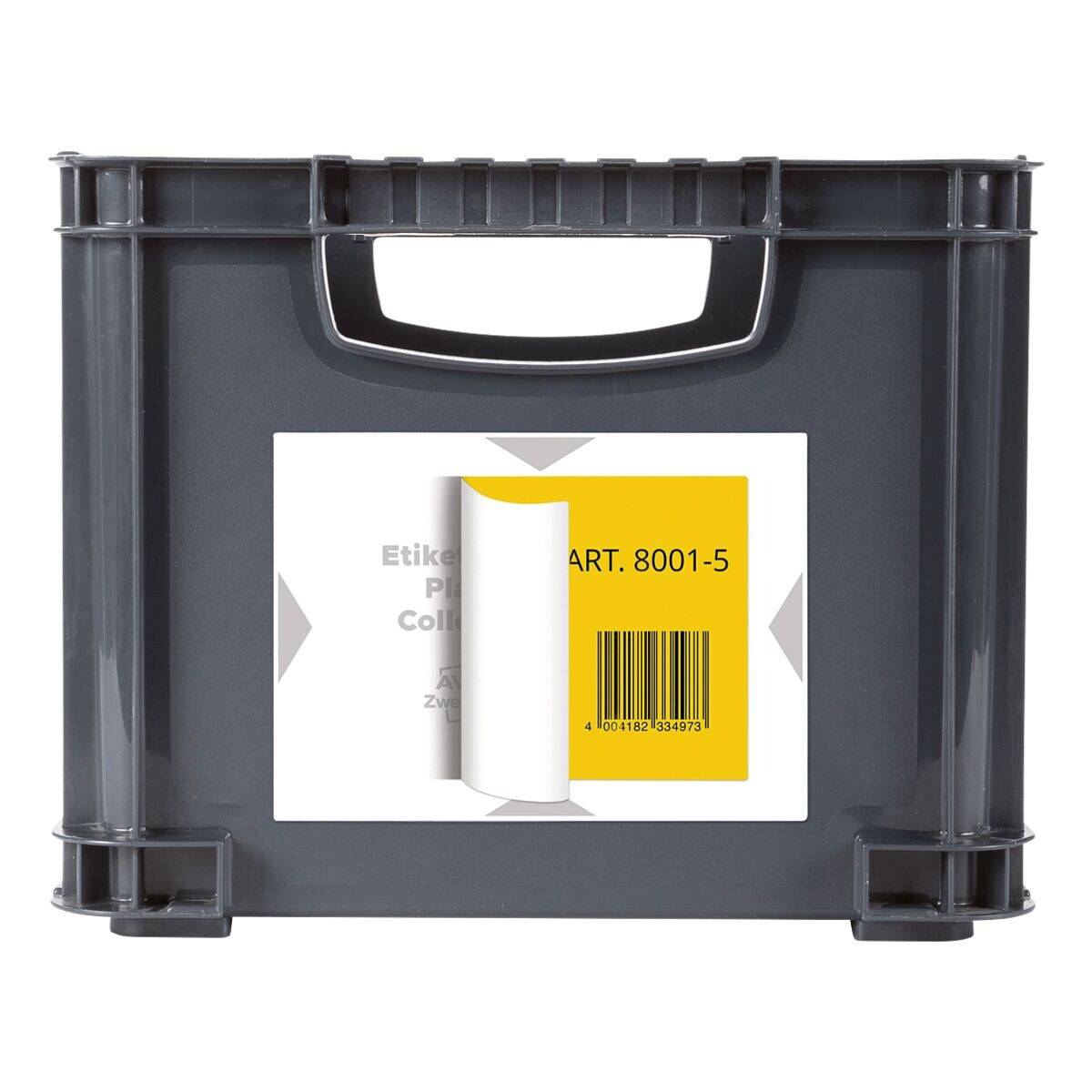Avery-Zweckform 8001-5 Träger-Etiketten 120 x 80 mm Polypropylen Weiß, Hellgrau 20 St. Permanent haftend