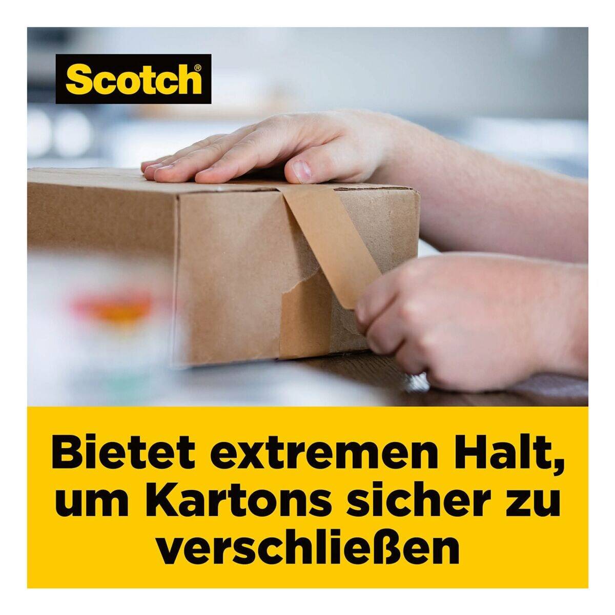 Scotch Papierklebeband »Box Lock« 48 mm x 22,8 m braun