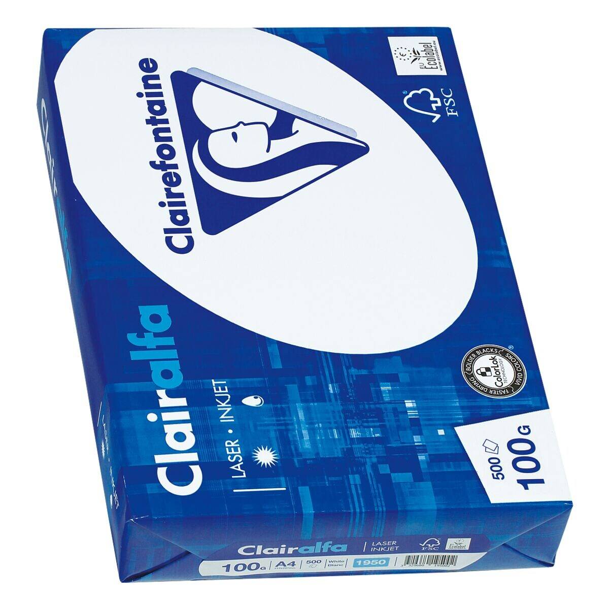 Kopierpapier Clairalfa A4 100g/qm weiß VE=500 Blatt