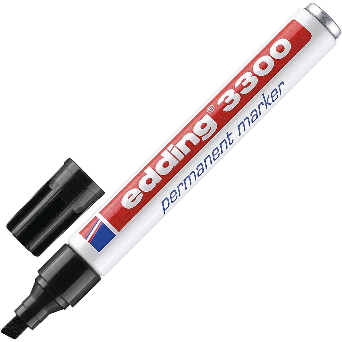 Edding 3300 4-3300001 Permanentmarker Schwarz wasserfest: Ja