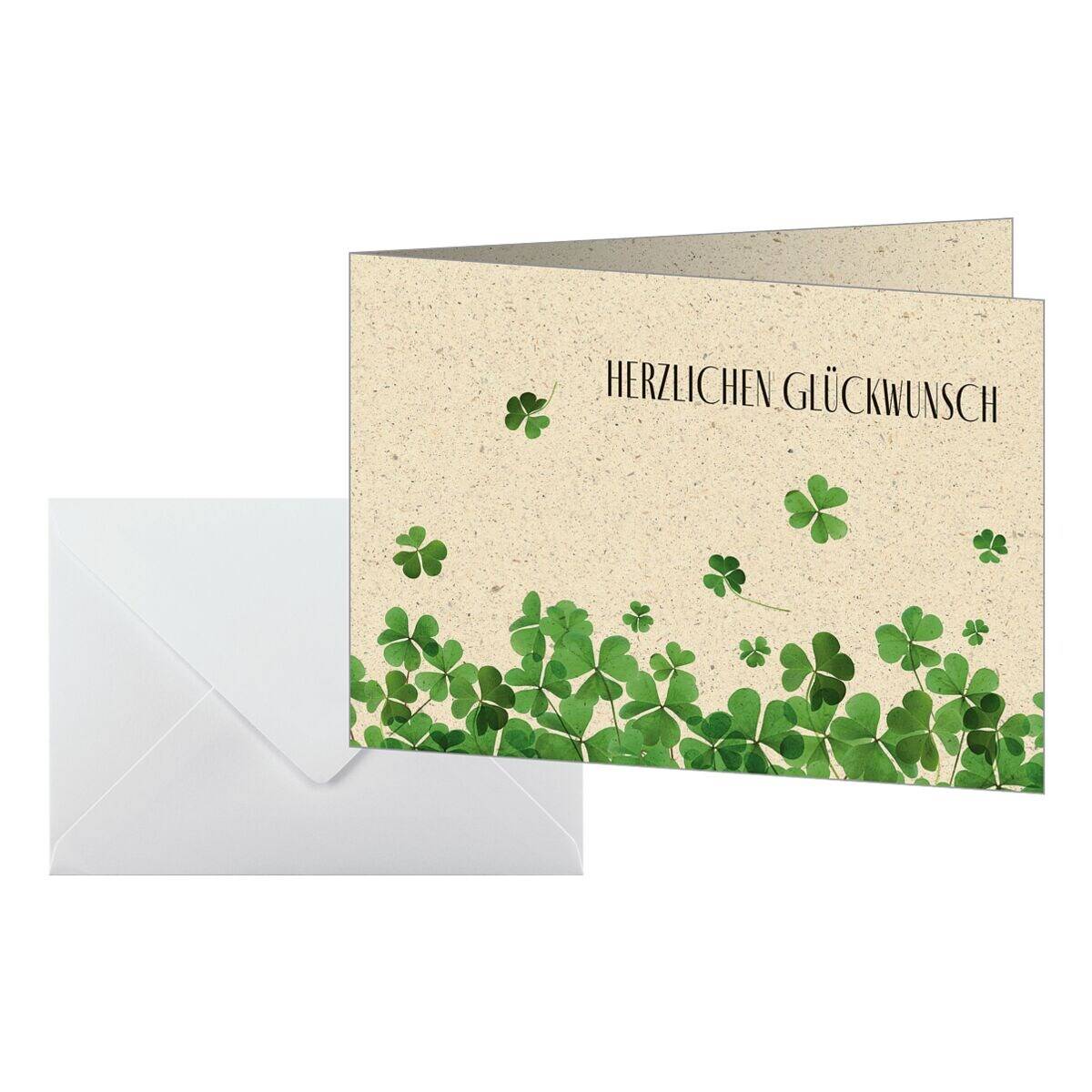 Sigel 10 Glückwunsch-Karten A6 »Luck«