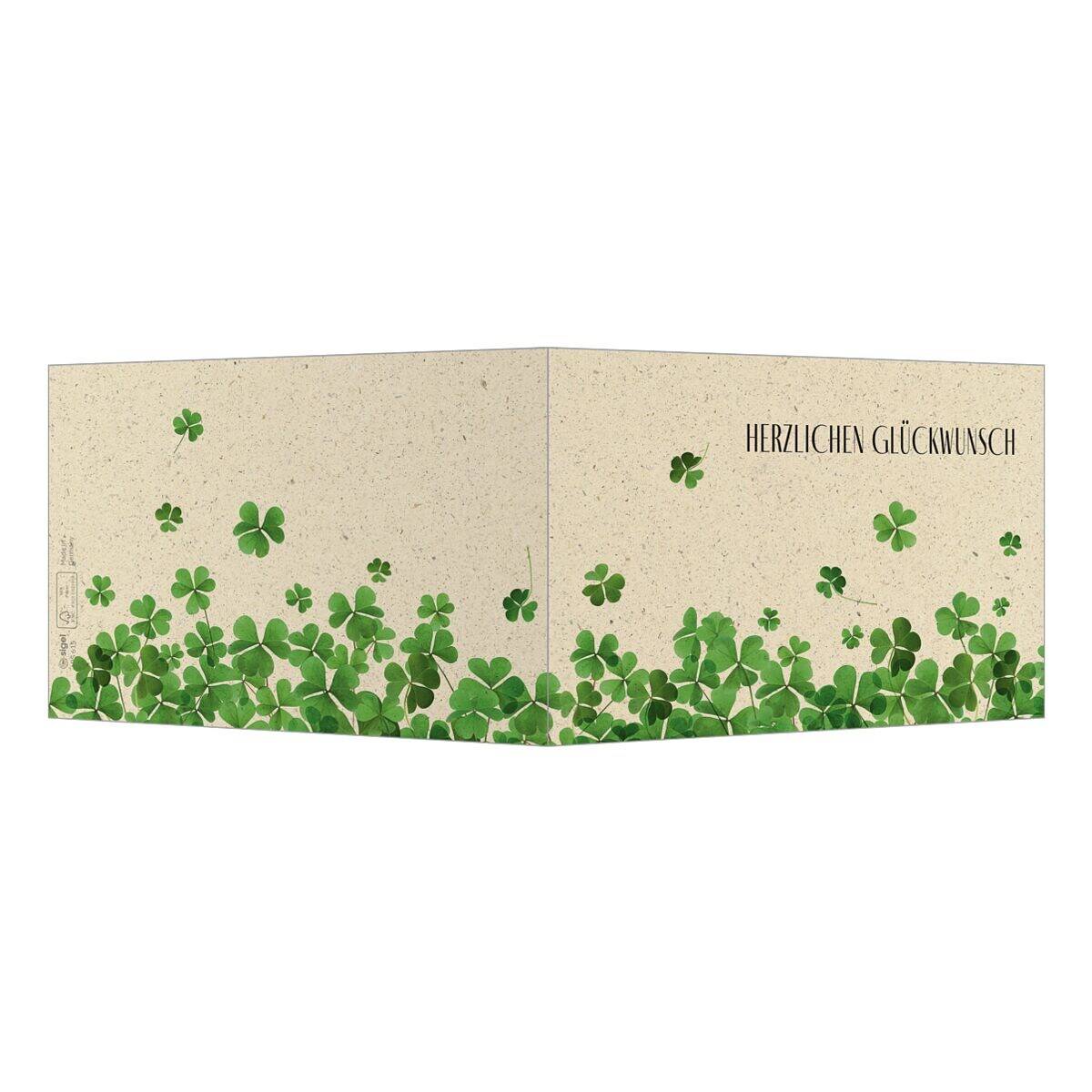 Sigel 10 Glückwunsch-Karten A6 »Luck«