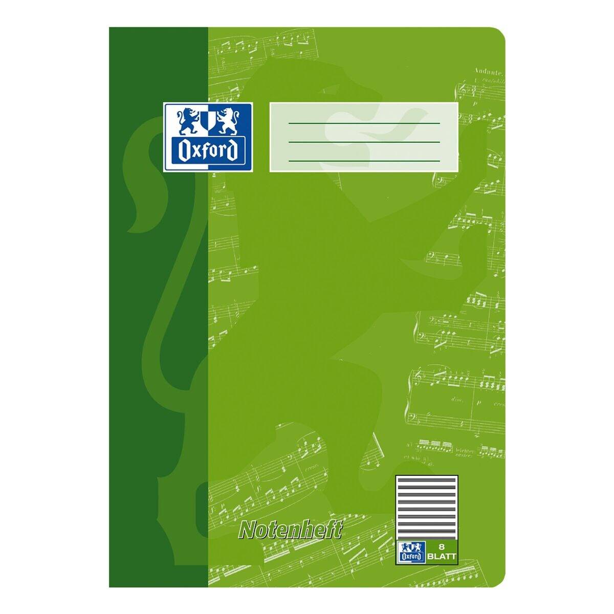 Oxford Notenheft, DIN A4, 8 Blatt, ohne Hilfslinien (5401248)