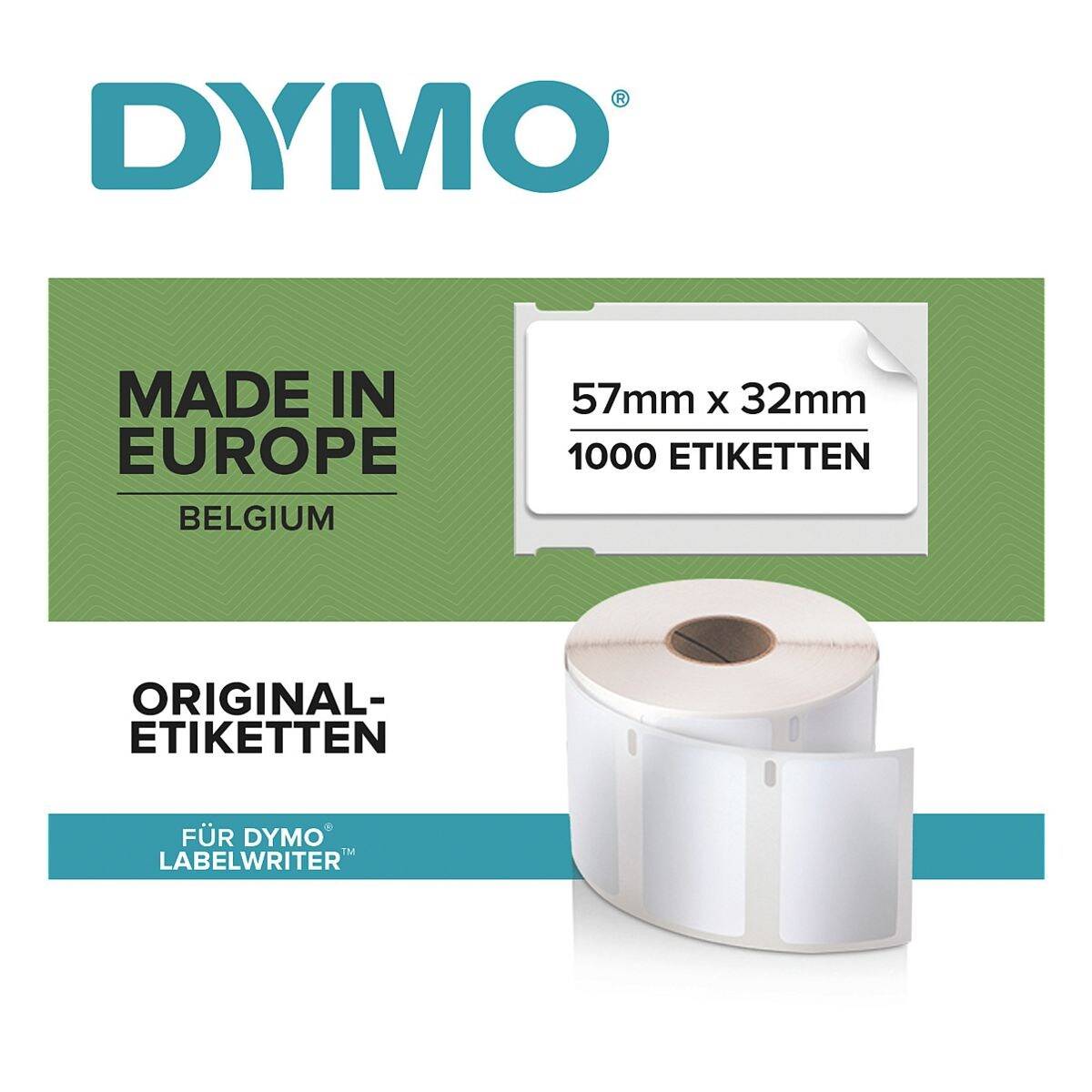 DYMO 11354 LEGRITIERUNG 32x57mm Abnehmbar 1000 Stück