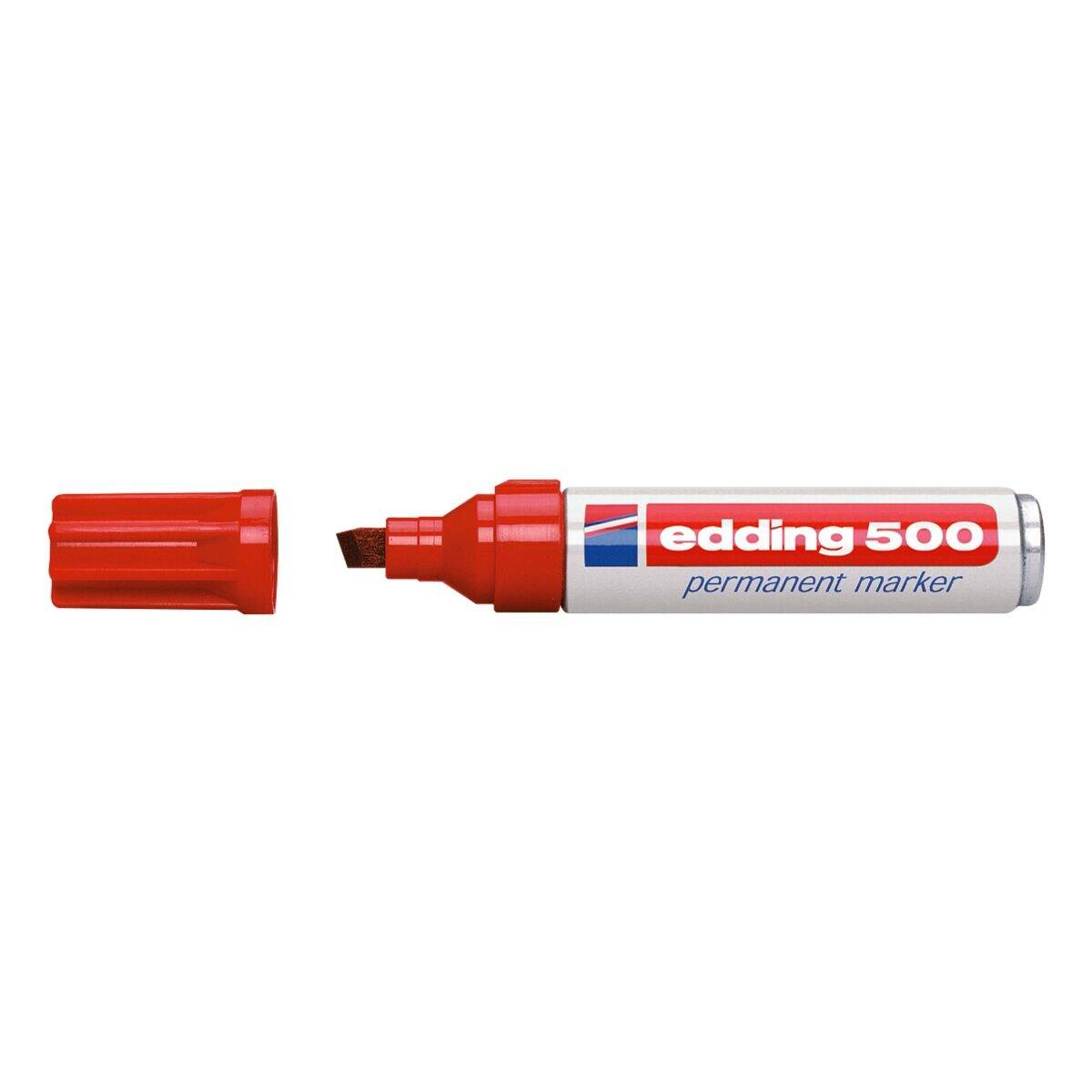 Edding edding 500 4-500002 Permanentmarker Rot wasserfest: Ja