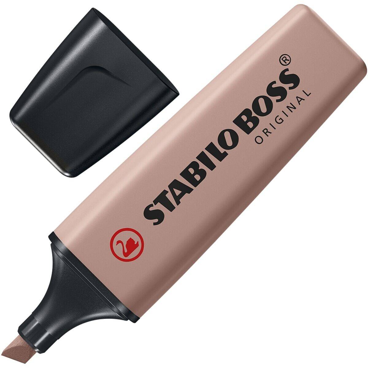 STABILO BOSS ORIGINAL NatureColors, 10 Stück(e), Braun, 18 Jahr(e), Meißel, Schwarz, Braun, Kunststoff