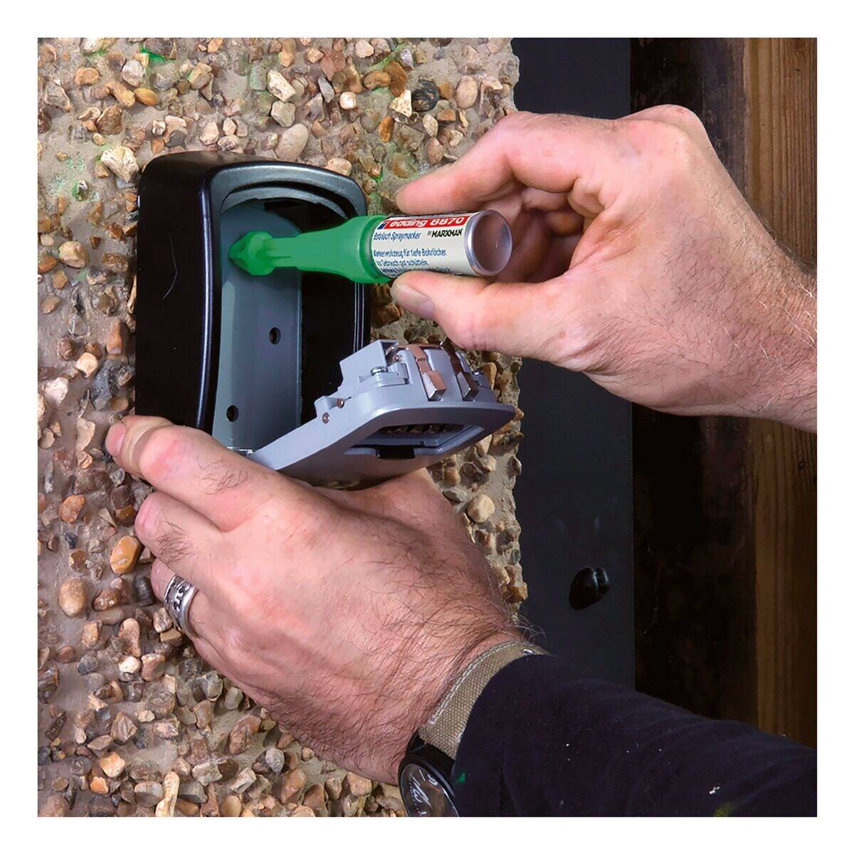 Bohrloch Spraymarker 8870 neongrün edding