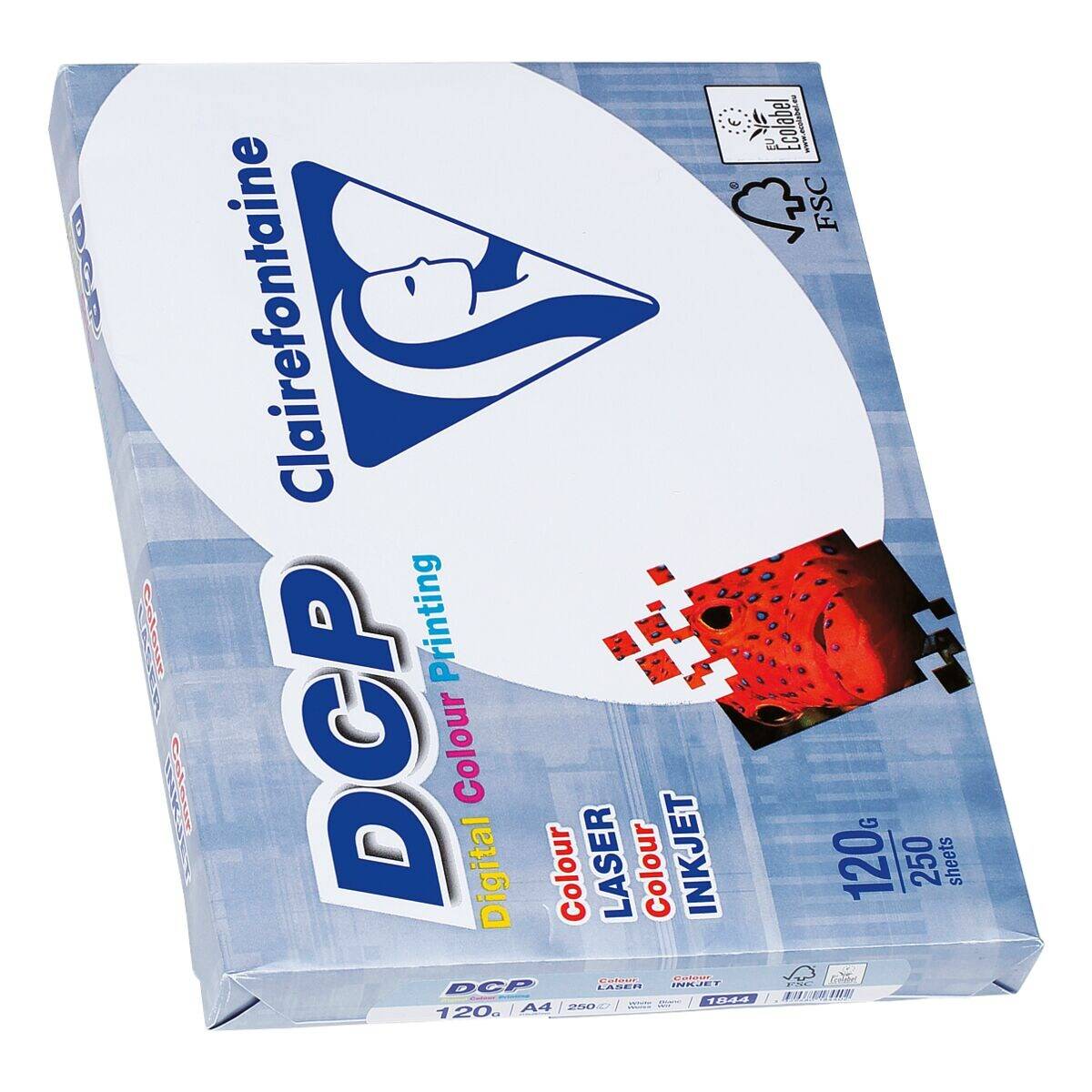 Kopierpapier Clairefontaine DCP A4 120g/qm weiß VE=250 Blatt