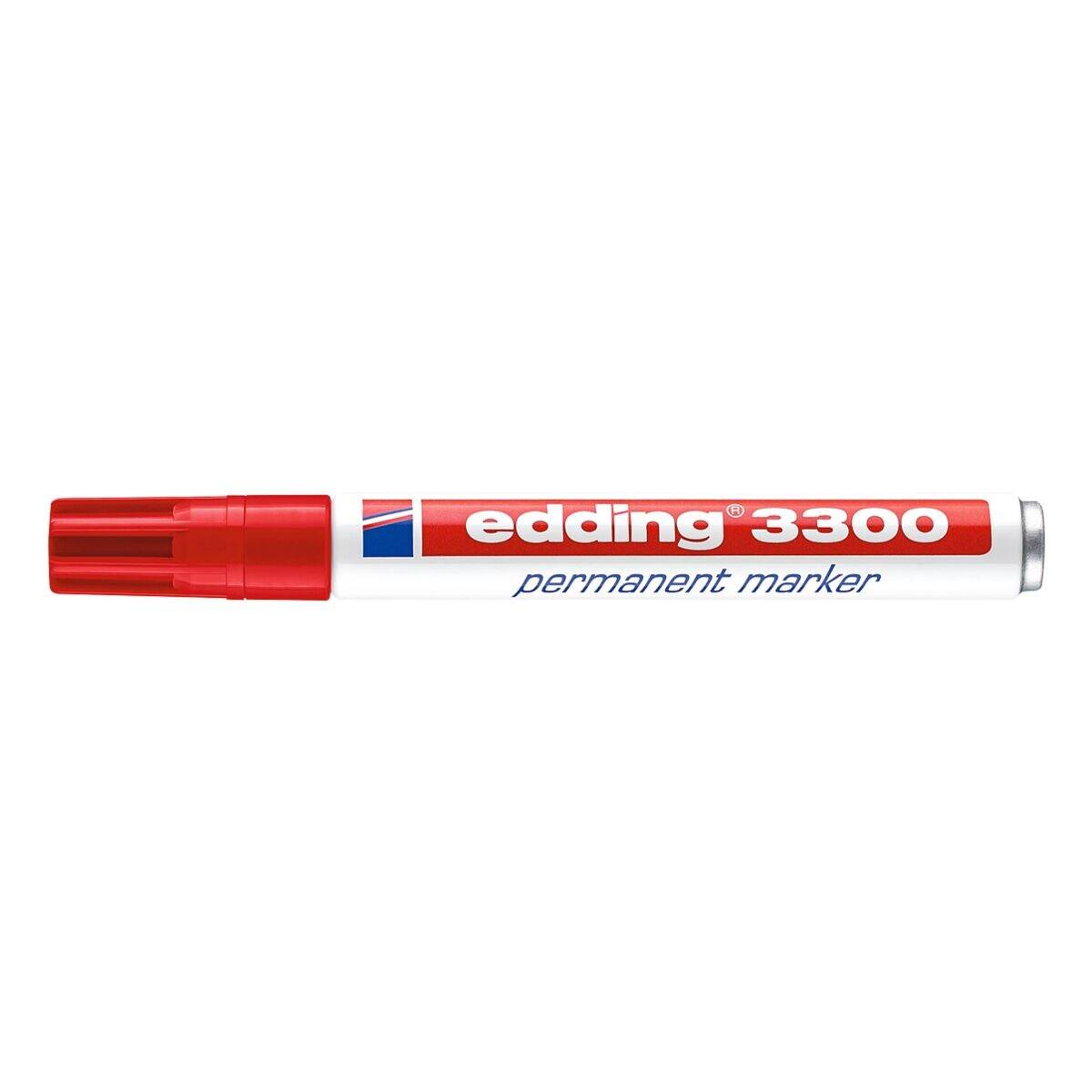 EDDING -Filz -Tip Edding 3300 schräg 1-5mm rot | Außenschachtel ein 10 Stück