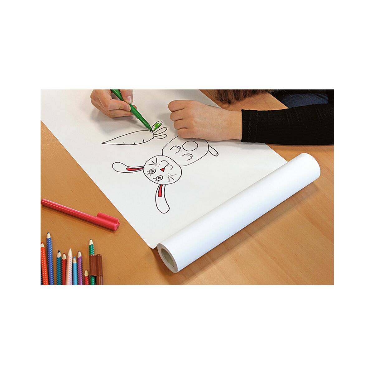 info Blanko Malrolle selbstklebend wieder ablösbar