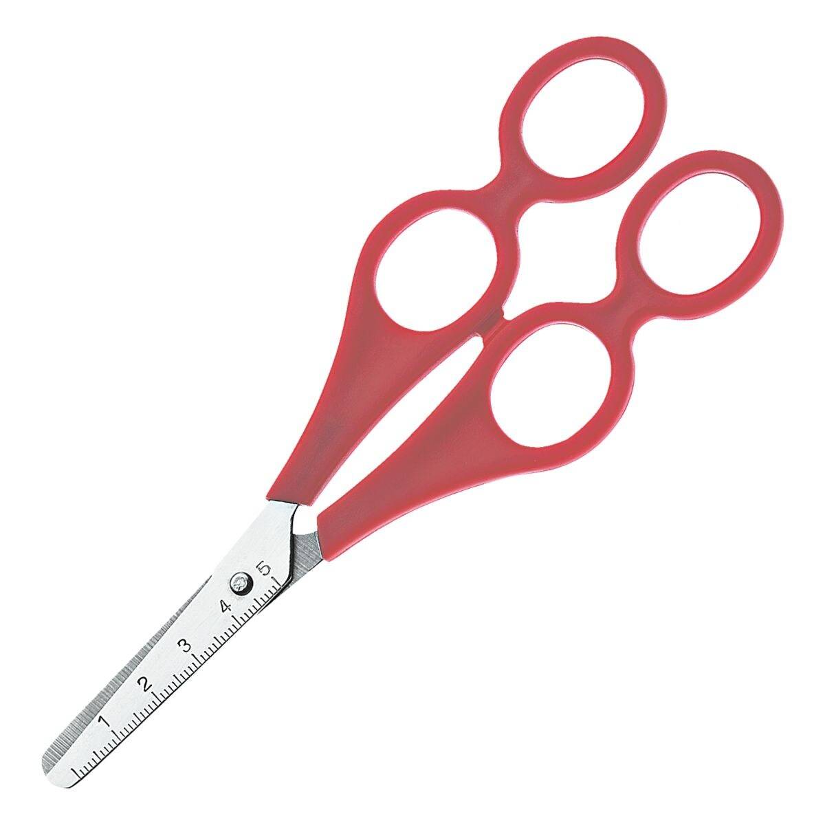 Mutter-Kind-Schere - 18 cm mit rotem Doppel-Griff