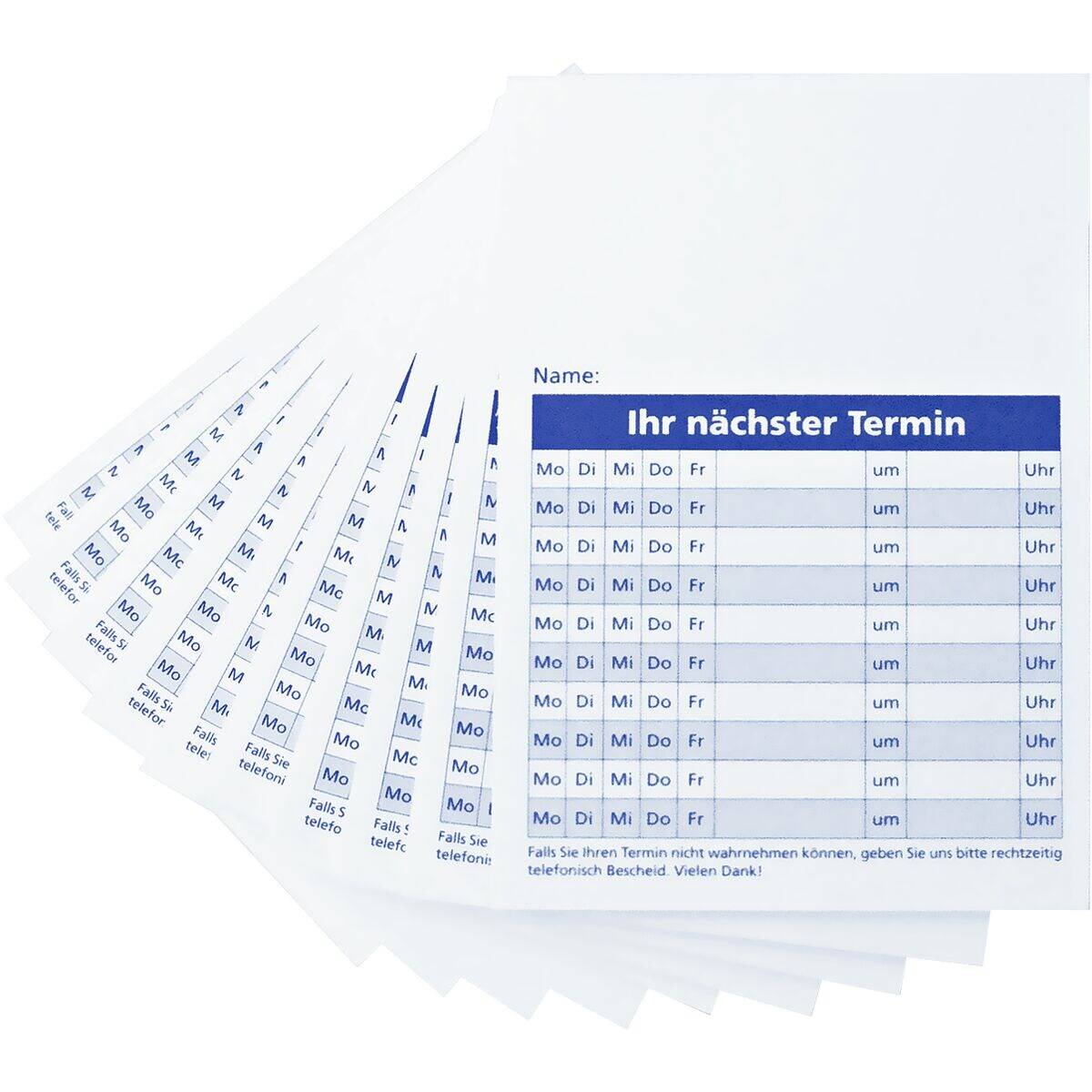 Terminzettel 8655651 A7 50 Blatt 10 Stück