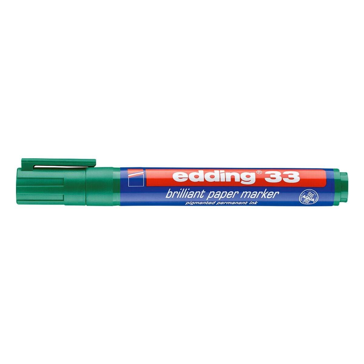 Pigmentmarker edding 33 brilliant paper marker nachfüllbar 1-5mm grün