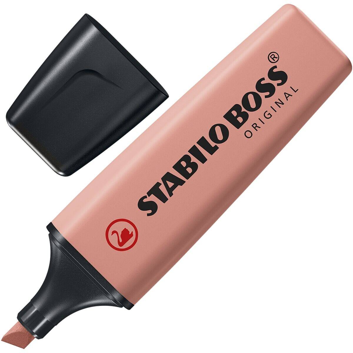 STABILO BOSS ORIGINAL NatureColors, 10 Stück(e), Braun, 18 Jahr(e), Meißel, Schwarz, Braun, Kunststoff