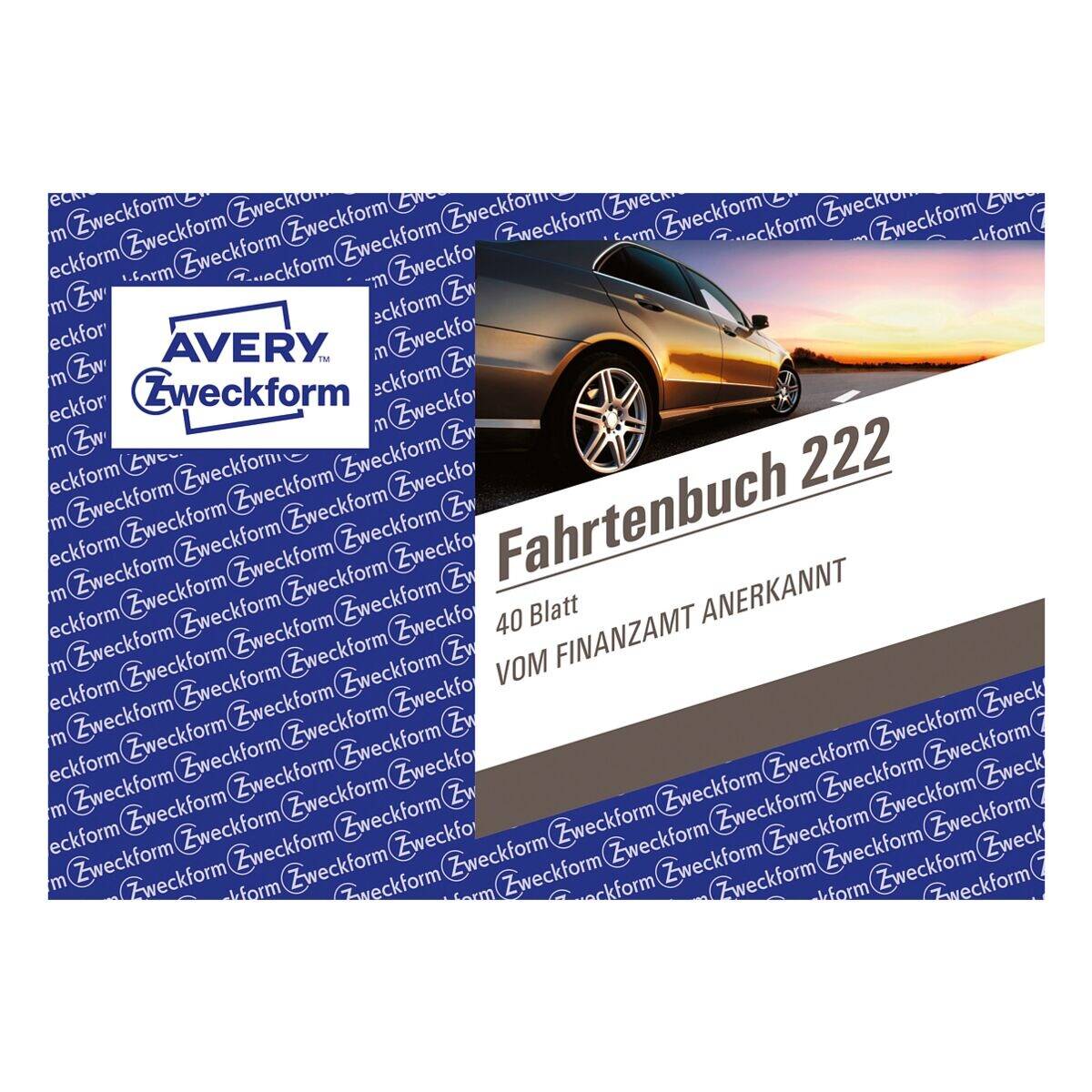 Avery Zweckform Fahrtenbuch 222 - A6 40Blatt 5erP