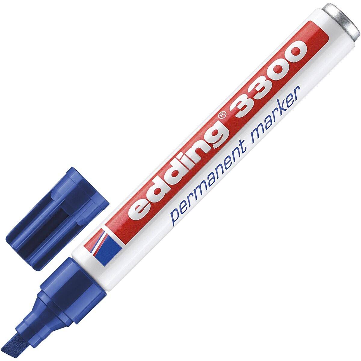 Edding edding 3300 4-3300003 Permanentmarker Blau wasserfest: Ja