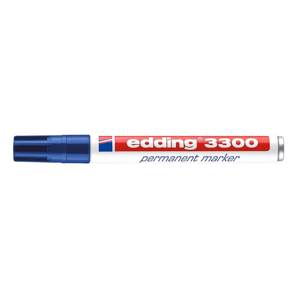 Edding edding 3300 4-3300003 Permanentmarker Blau wasserfest: Ja