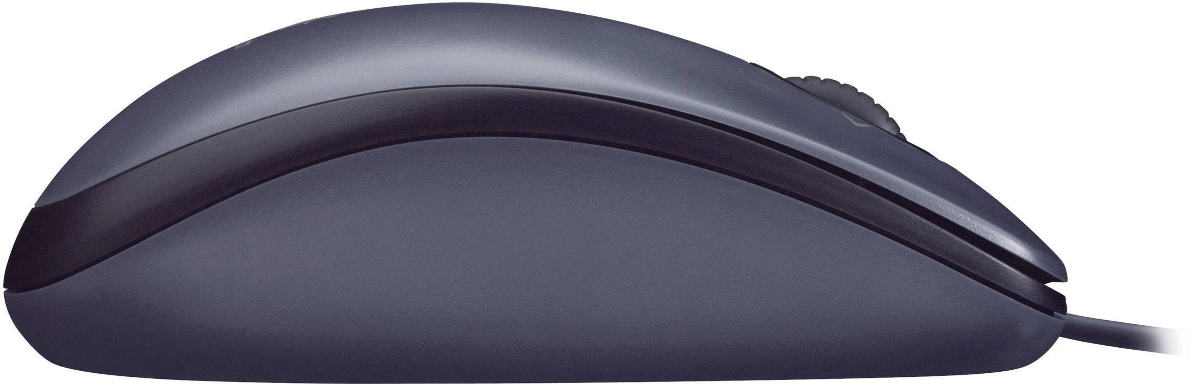 Logitech M100 Maus USB Optisch Schwarz 2 Tasten 1000 dpi