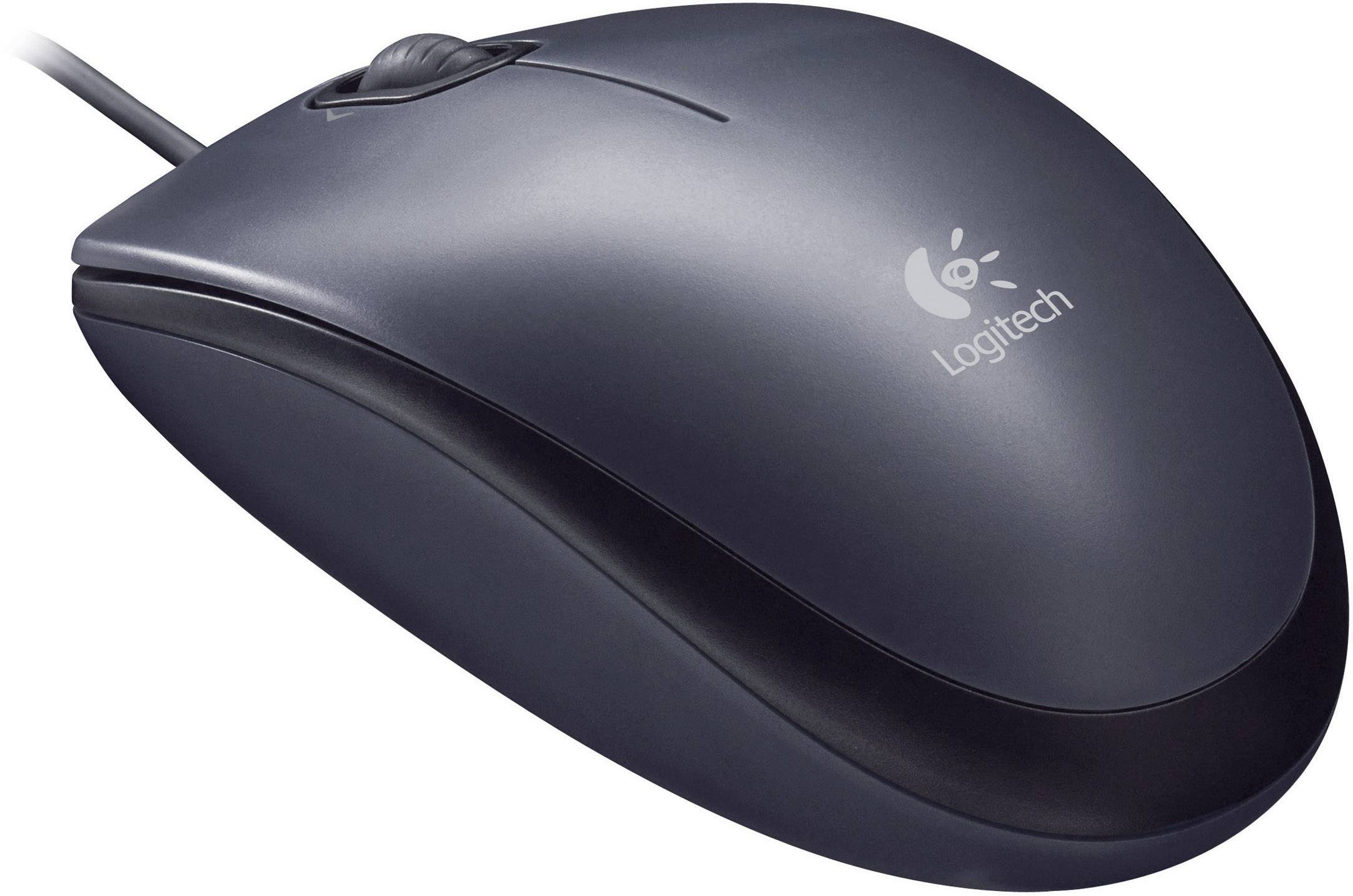 Logitech M90 Maus USB Optisch Schwarz 3 Tasten 1000 dpi