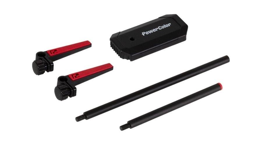 PowerColor VGA Card Halterung ALU/STEEL/PLASTIC Black/Red retail (GCH-1000)