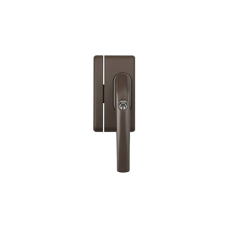 Funk-Fenstergriffsicherung FO400 E AL0125 braun, Fenstergriff-Schloss | nach Richtlinien:VdS | Einsatzgebiet:Fenster, F