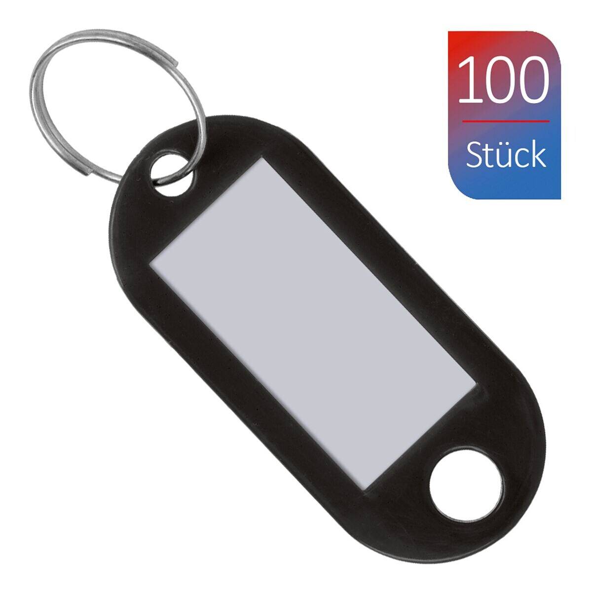 Westcott Schlüsselanhänger schwarz 100 St.
