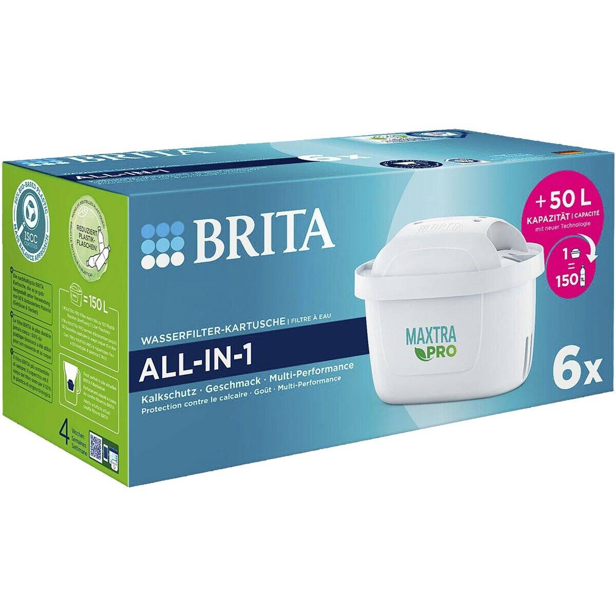 BRITA Wasserfilter-Kartusche MAXTRA PRO All-in-1 - 6er Pack (Halbjahresvorrat) - NEU -