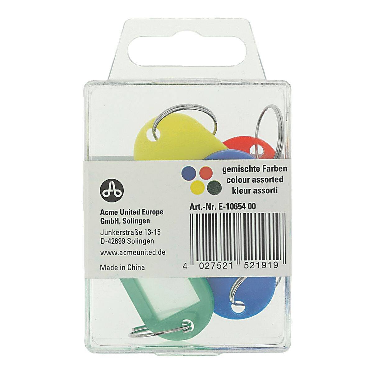 WESTCOTT Schlüsselanhänger farbsortiert