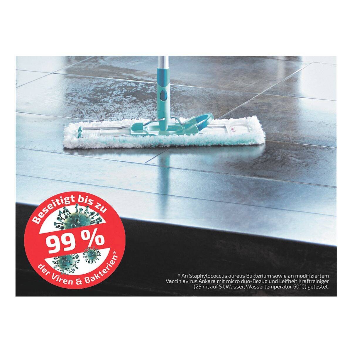 Leifheit Reinigungs-Set Profi XL mit Rollen und Bodenwischer in Grün