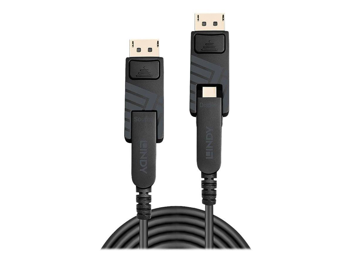 LINDY Anschlusskabel Mini DisplayPort Stecker, Mini DisplayPort Stecker 70.00 m Schwarz 38485 8K UHD DisplayPort-Kabel