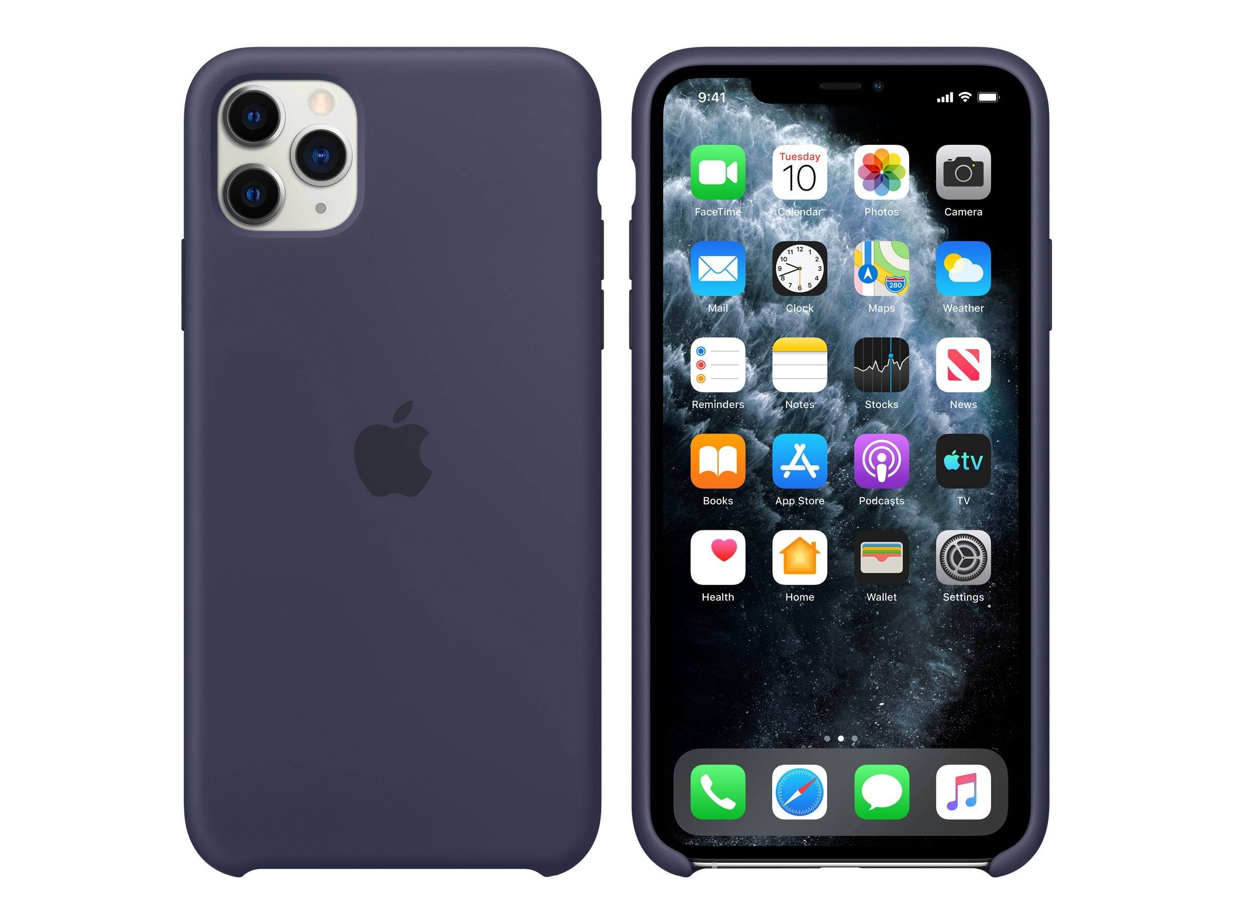 Apple Hintere Abdeckung für Mobiltelefon - Silikon - Mitternachtsblau - für iPho