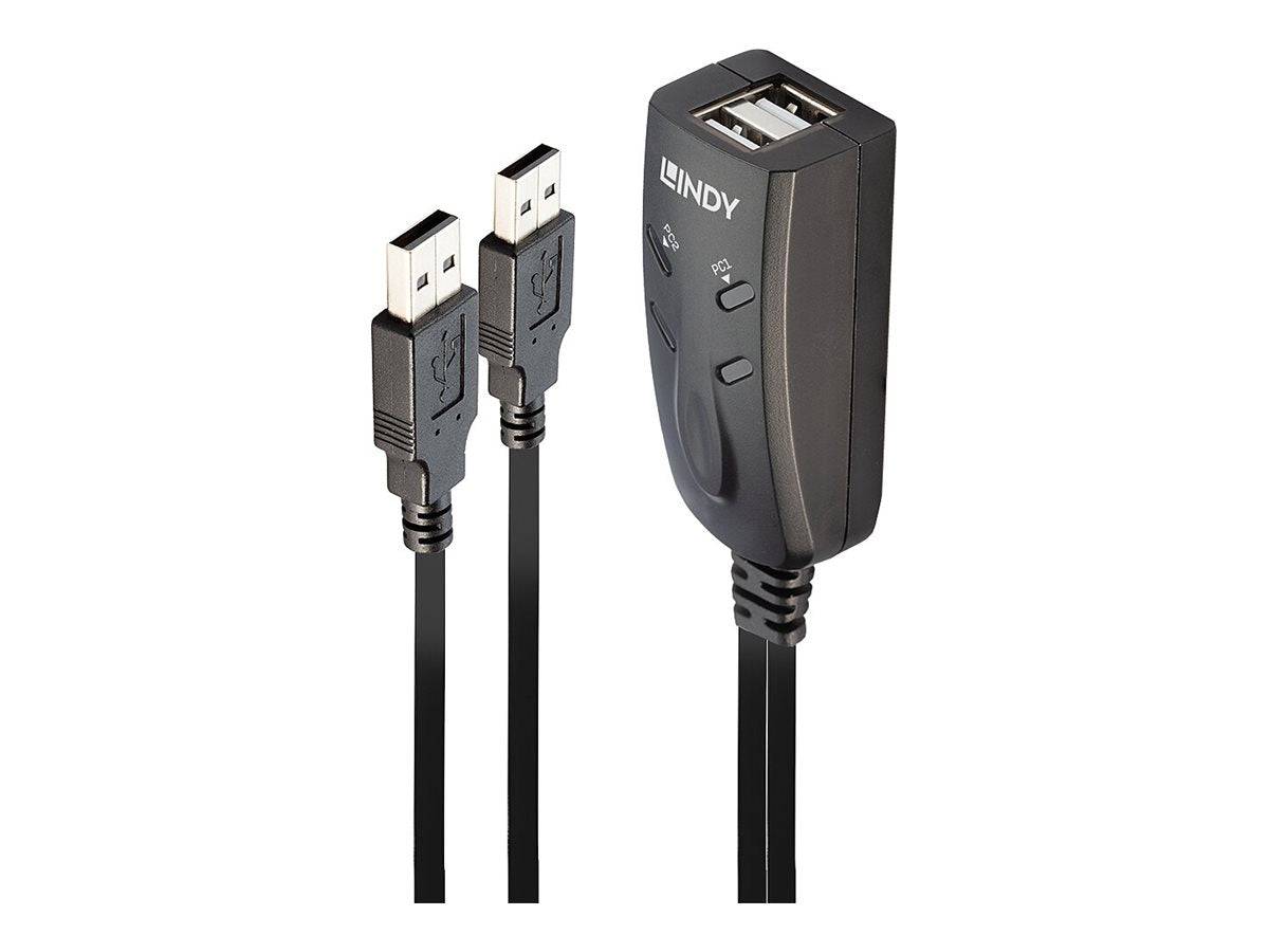 LINDY 2 Port USB KM Switch 2 Port Tastatur-/Maus-Umschalter