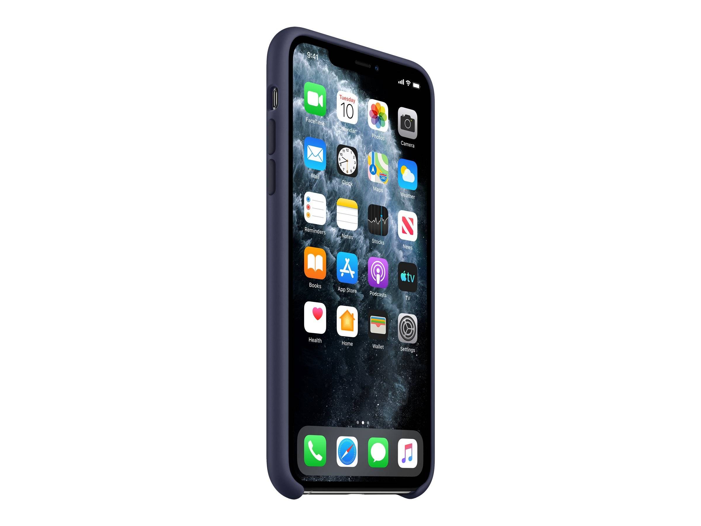 Apple Hintere Abdeckung für Mobiltelefon - Silikon - Mitternachtsblau - für iPho