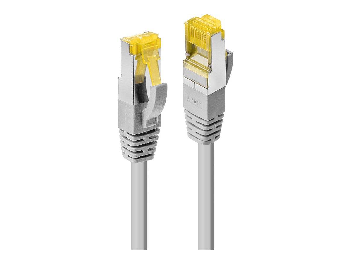 LINDY 47268 RJ45 Netzwerkkabel, Patchkabel CAT 6a (Rohkabel CAT 7) S/FTP 10.00 m Grau mit Rastnasenschutz 1 St.