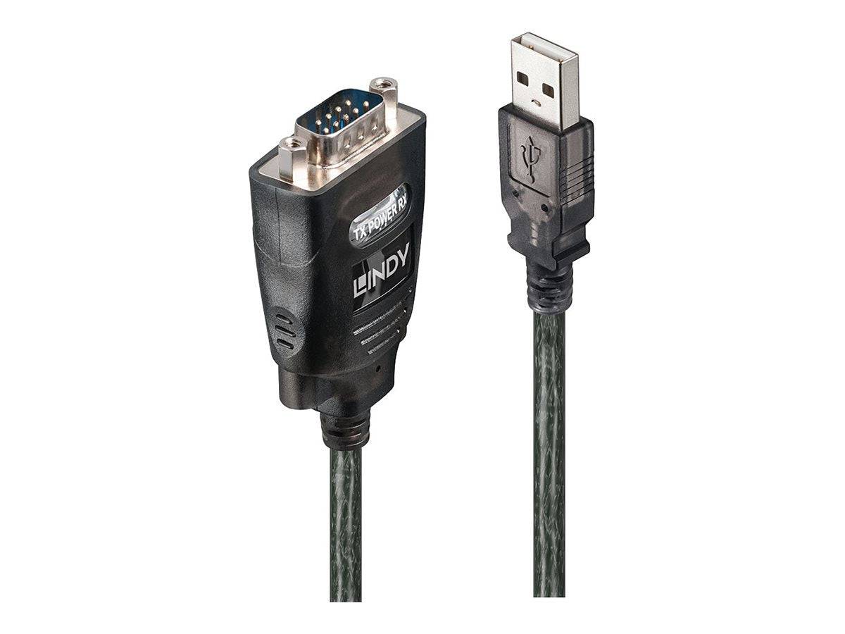 LINDY USB 2.0, Seriell Adapter [1x USB - 1x RS232-Stecker] 1.10m