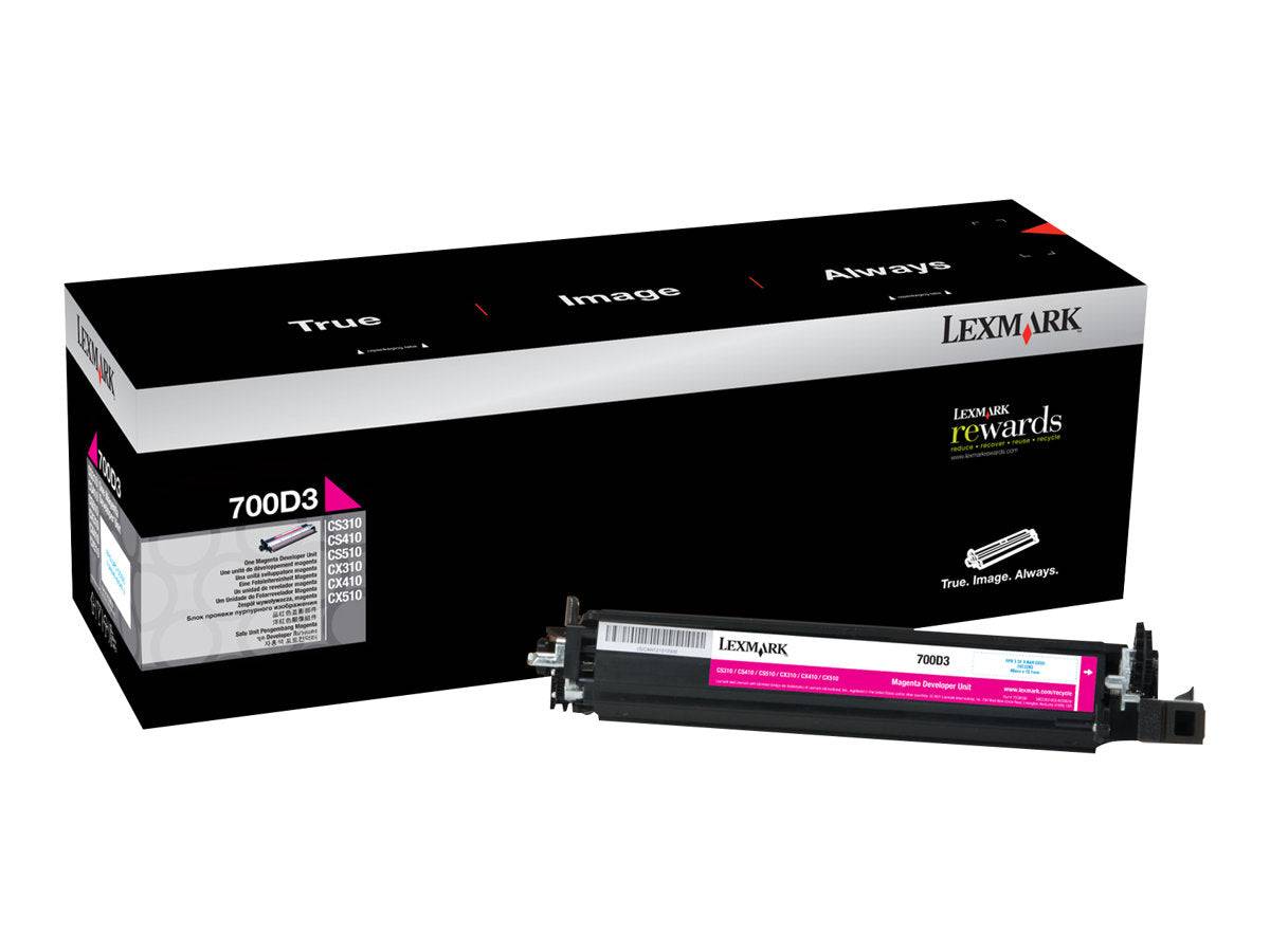 Lexmark Entwicklereinheit 700D3 Original Magenta 40000 Seiten 70C0D30