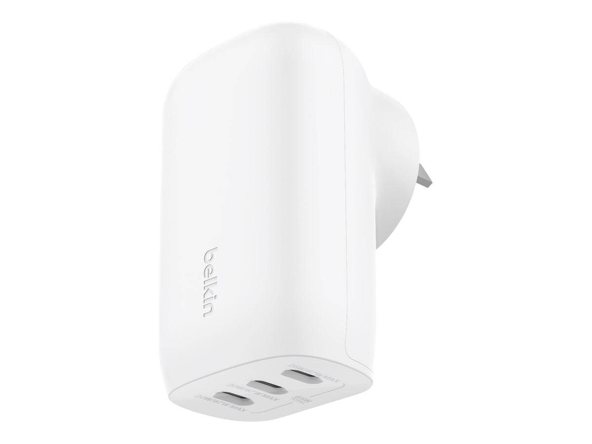 Belkin BoostCharge - Netzteil - PPS Technology - 67 Watt - 3.25 A - Power Delivery 3.1, PD 3.0, Fast Charge - 3