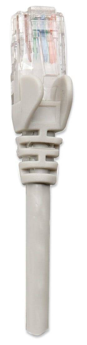 Intellinet 345033 RJ45 Netzwerkkabel, Patchkabel CAT 5e U/UTP 20.00 m Grau 1 St.