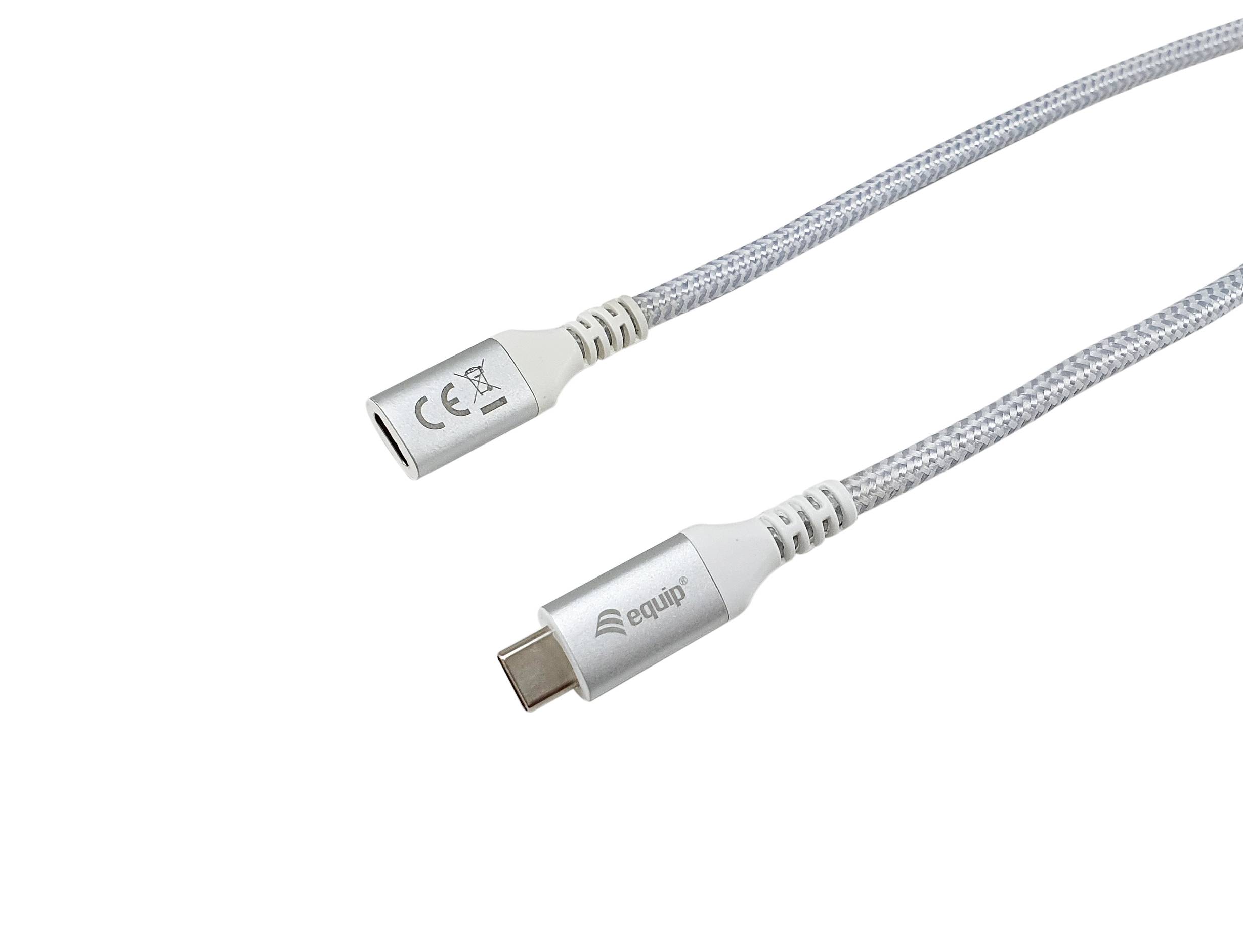 Equip USB Kabel 3.2 C -> St/St 1.00m 5A 4K/60Hz - Kabel - Digital/Daten - m