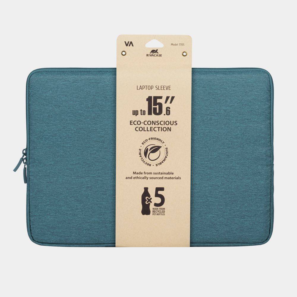 rivacase Suzuka 7705 - Schutzhülle - 39,6 cm (15.6") - 170 g - aquamarine ECO La