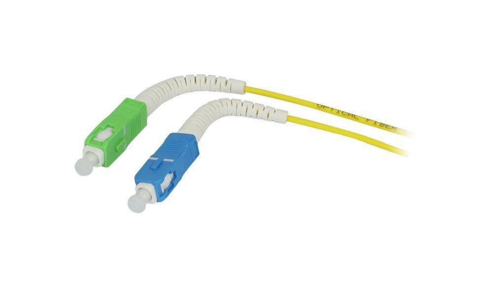 SYNERGY 21 - LWL-1-Faser-Patchk. 3mtr.SC-SC APC - 9/125u - OS2 - G657A2 - AD 2mm - Single- bzw. Monomode-Faser - 3 m