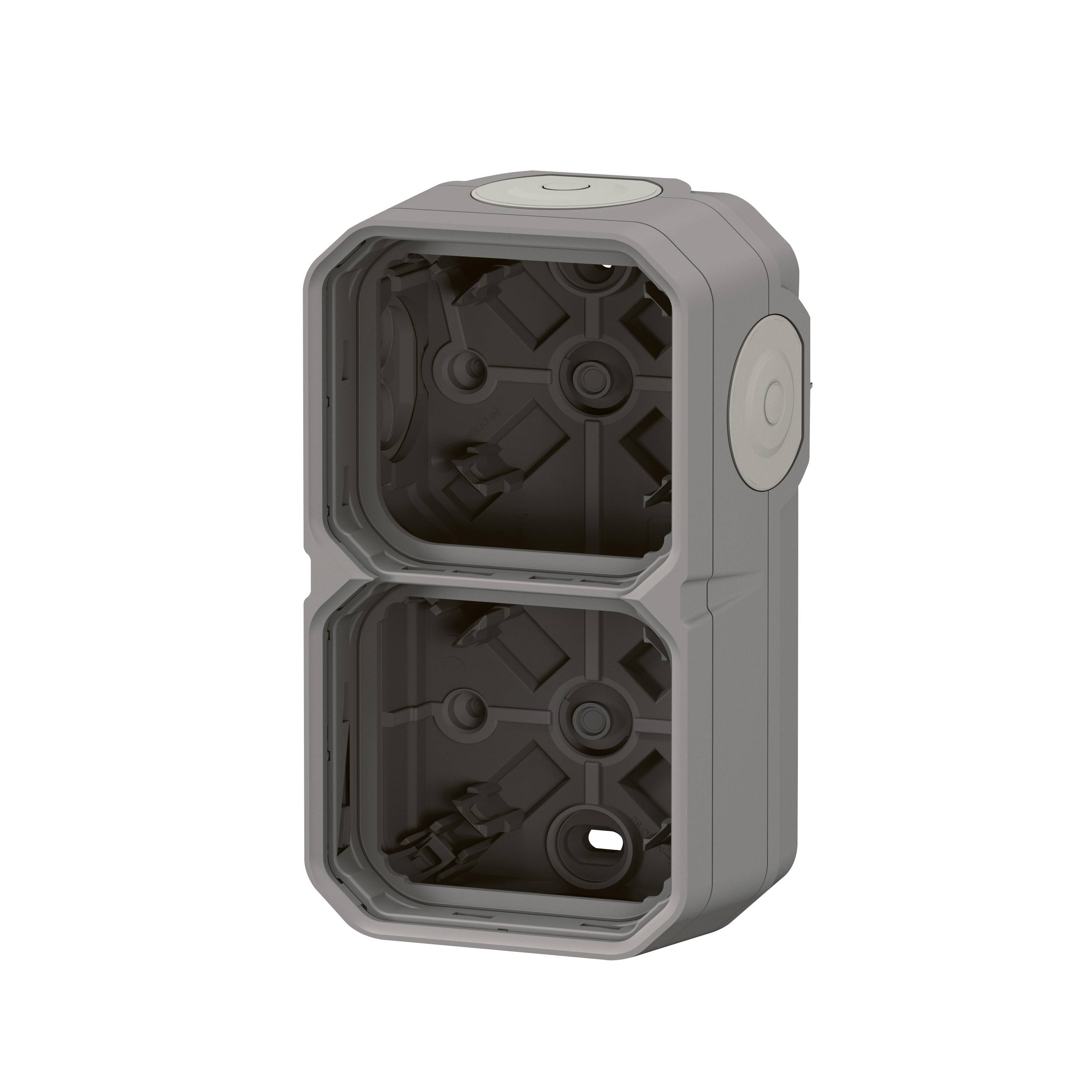 LEGRAND, Plexo New 2-fach Gehäuse horizontal & vertikal in der Grau, 069672L
