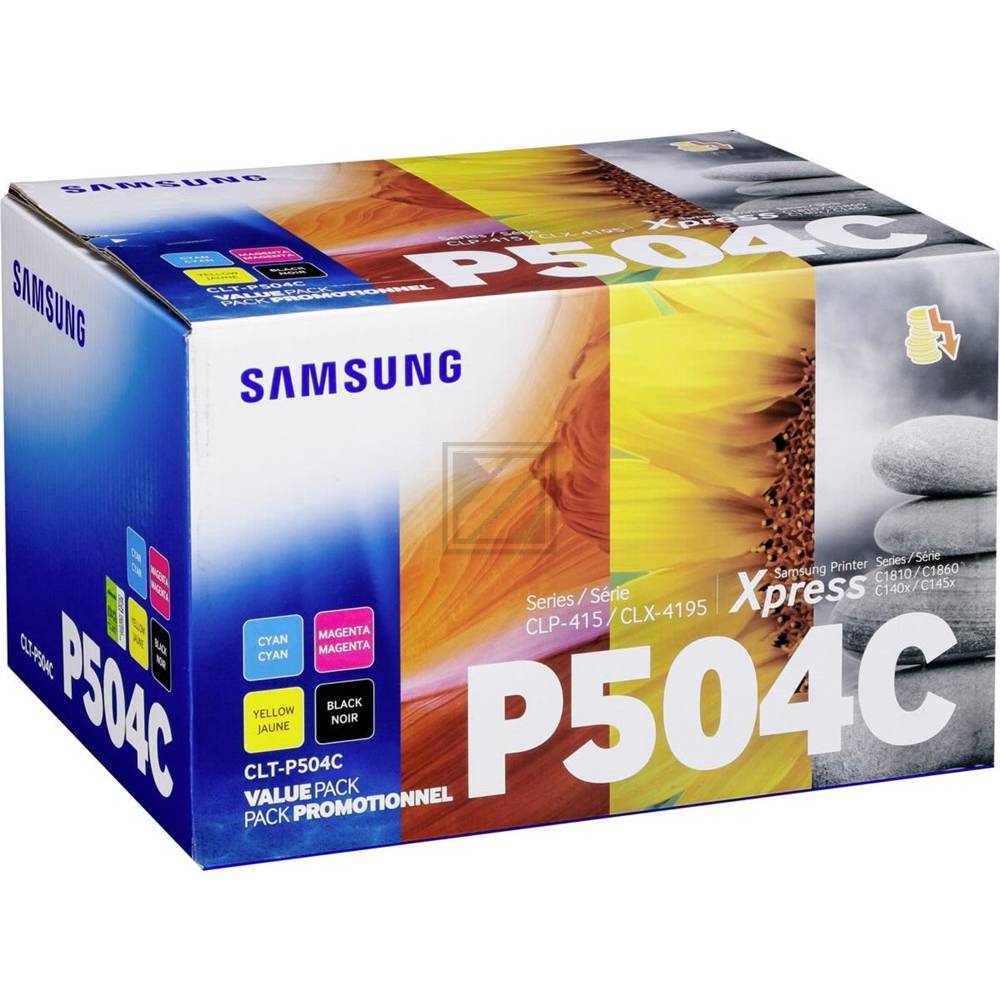 HP CLT-P504C - 4er-Pack - Schwarz, Gelb, Cyan, Magenta - original - Tonerpatrone (SU400A) - fÃ¼r Samsung CLP-415, CLX-41