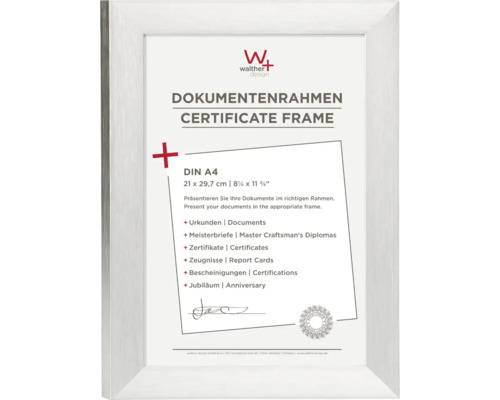 Dokumentenrahmen Aluminium Aluline silber 21x29,7 cm (DIN A4)