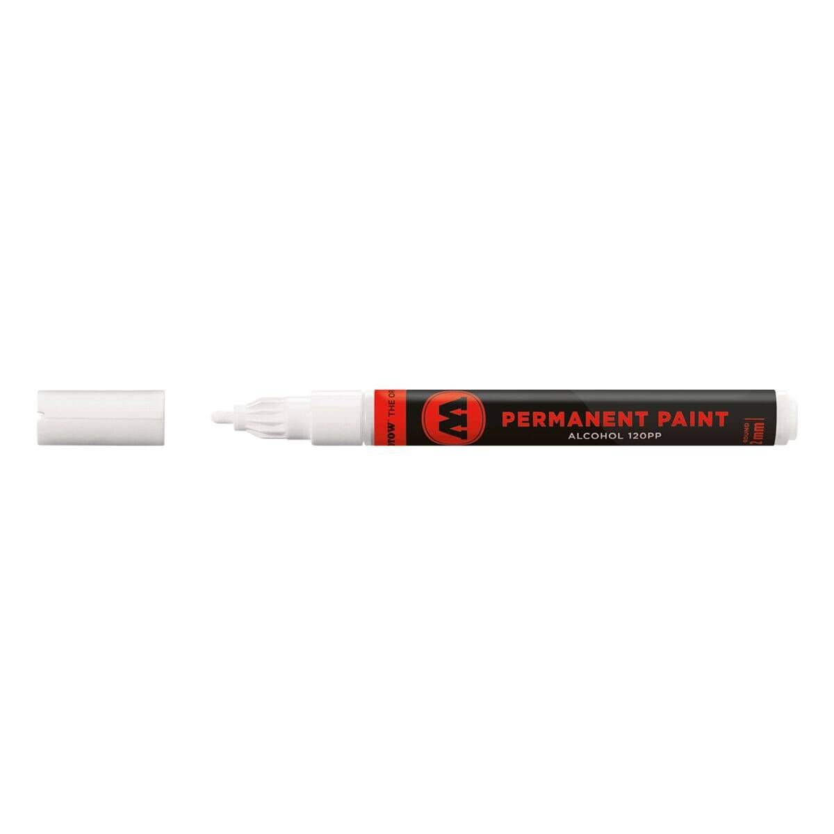 Marker Permanent Paint 120PP Alcohol, 2mm, Nr. 160, signalweiss