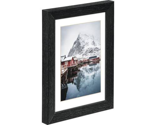 hama 00175946 Holzrahmen "Oslo", Schwarz, 10 x 15 cm