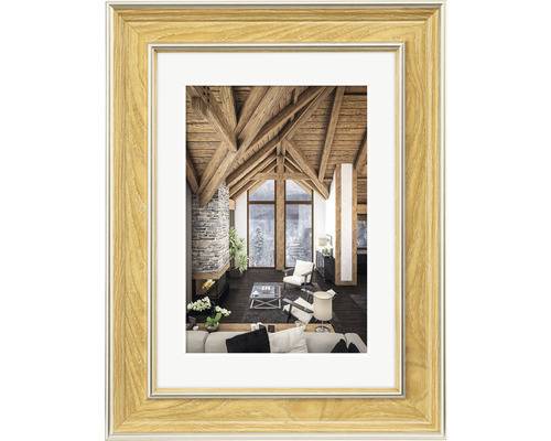hama 00193056 Kunststoffrahmen "Rustic", Eiche, 13 x 18 cm