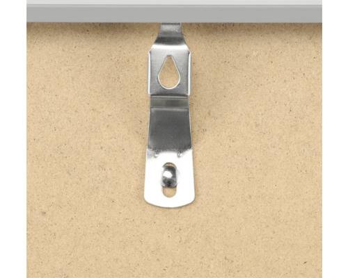 Waves, Glas, MDF-Platten, Grau, Einzelbilderrahmen, Wand, 20 x 28 cm, Rechteckig